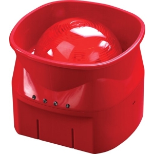 Sirene de Voz Visual de Área Aberta Discovery – Vermelho – Isoladora