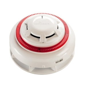Detector Óptico de Fumaça c/ Base de Sirene Visual (Flash Vermelho)